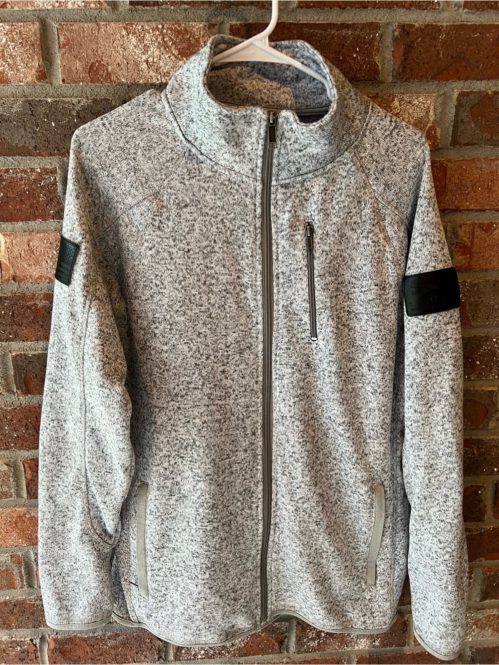 Grunt Style Men's Full Zip Jacket (Style# GS3568) in Heather Gray. Size Large